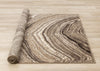 Forte Brown Cream Soothing Waves Area Rug - 5'3" x 7'5"|Carpette Forte brune et crème à motif de vagues apaisantes - 5 pi 3 po x 7 pi 5 po