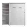 Bestar Key West Full Murphy Bed with Closet Organizer (88 W) - Pure White Oak|Lit double escamotable Key West de Bestar de 88 po (L) avec organisateur de garde-robe - blanc chêne solide