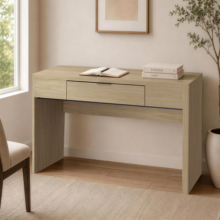 Evelyn Modern 47\" Writing Desk in Natural (1-Drawer)