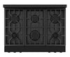 Gordon Ramsay Collection by Thor Kitchen 36" Freestanding Professional Gas Range with Tilt Panel Touch Control - RSG36B|Cuisinière à gaz amovible de style professionnel collection Gordon Ramsay de Thor Kitchen de 36 po - RSG36B