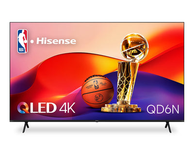 Hisense 85" QLED 4K UHD HDR10+ Dolby Vision 60Hz Google Smart TV (85QD6N) | Téléviseur intelligent QLED Hisense UHD 4K de 85 po à 60 Hz avec HDR10+, Dolby VisionMC et Google TVMC (85QD6N)