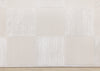 Leonardo White Grey Checkered Area Rug - 5'3" x 7'7"|Carpette Leonardo blanche et grise à motif de carreaux - 5 pi 3 po x 7 pi 7 po