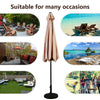 Costway 9FT Patio Umbrella Market Sun Shade Steel Tilt W/ Crank Outdoor Yard Garden