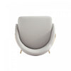 Gracie Modern Metal Upholstered Barstool in Stone Gray and Gold - Set of 2 | Tabouret de bar moderne en metal et tissu Gracie, gris pierre et or - Lot de 2