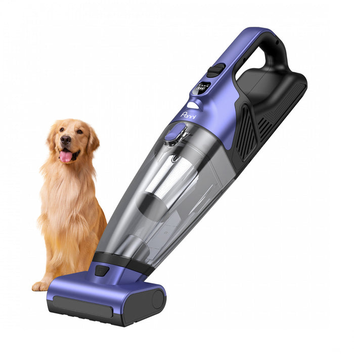 Panni H5398P 16V Cordless Pet Hand Vacuum with Motorized Brush Roll Vacuum Stick Handheld