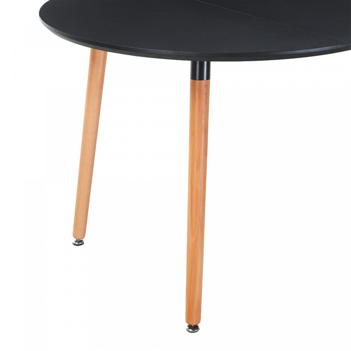 Noah Space-Saving Dining Table with Extendable,Black