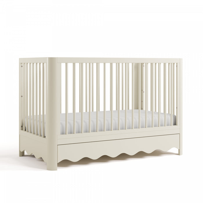 Storkcraft Casablanca Deluxe 5-in-1 Convertible Crib with Drawer - Frosted Oat