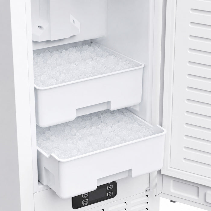 Forno Cristallo 15 Inch Freestanding/Undercounter Ice maker, 66.1 lbs White -FIMBI7307-15WHT Ice Maker