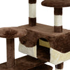 Pawhut 52" Cat Tree Tower, Large Cat Condo Furniture Multi-level Activity Center With Scratching Pos|Pawhut Arbre A Chat 137,2 Cm Grande Maison De Jeu Pour Chaton Centre D'activites A Plusieurs Niveaux