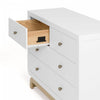 Storkcraft Santorini 6 Drawer Dresser - White/Driftwood