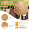 Costway 8 FT Patio Thatched Tiki Umbrella 8 Ribs Portable Hawaiian Hula Beach