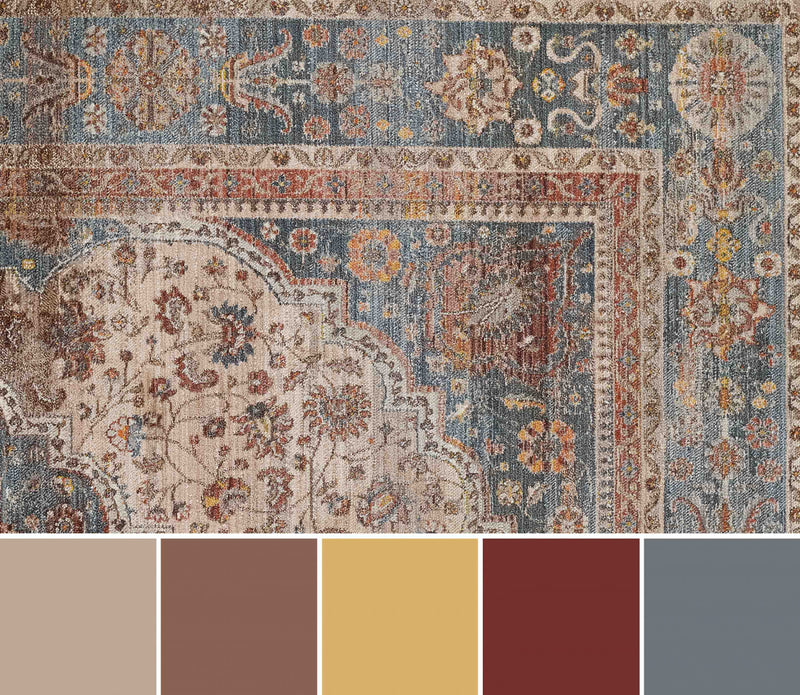 Irina Traditional 9'0\" x Area Rug in Multi Indoor Area Rug