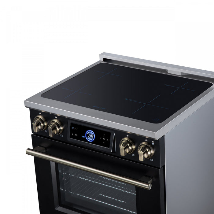 Forno Maximus 30 Inch Induction Range, Black, 4.32 cu.ft. - FFSIN0968-30BLK Electric Range