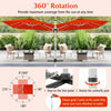 Costway 10 FT Patio Cantilever Umbrella Outdoor Aluminum Hanging Offset Umbrella w/ 360° Rotation Orange