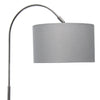 Arries Modern Arched Floor Lamp, Brushed Nickel &Silver, 66" | Arries Lampadaire arque moderne, Nickel brosse et Argent, 66 po H