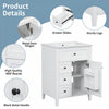 Aura 48 Inch Double Sink Vanity Combo with Drawers and Cabinet, White | Aura Ensemble Meuble-Lavabo Double 48 po avec Tiroirs et Armoire, Blanc