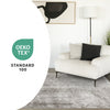 Hudson Grey Cream Distressed Brushstrokes Rug, 6'7" x 9'6" Indoor Area Rug | Tapis Hudson aux coups de pinceau vieillis gris creme, 6'7" x 9'6"