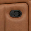 Bellamy 37 in. Leather Match Swivel Glider Recliner - Cognac | Fauteuil inclinable pivotant a mouvement coulissant Bellamy de 37 po en cuir assorti - Cognac