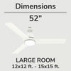 Aeronaut Ceiling Fan with Light Fixture - White | Ventilateur de plafond Aeronaut avec luminaire - Blanc