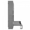 Ethan Space-Saving Murphy Bed with Storage and Foldable Design,Twin Size,Grey Twin Bed  | Ethan Lit escamotable gain de place avec rangement et design pliable, Taille simple, Gris
