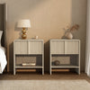 Novara Contemporary 22" Nightstand in Whitewashed Oak (1-Drawer) | Table de nuit contemporaine Novara 56 cm en chene blanchi (1 tiroir)