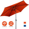 Costway 9FT Patio Umbrella Patio Market Steel Tilt W/ Crank Outdoor Yard Garden Orange