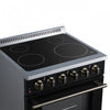 Forno Galiano 30 Inch Freestanding Electric range, 4 radiant burners, 4.32 cu.ft, Black - FFSEL6083-30BLK Electric Range | Cuisiniere electrique Galiano de 30 po, 4 foyers radiants, 4,32 pi³, noir – FFSEL6083-30BLK