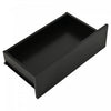Gleam 39.3 Inch High-Gloss Coffee Table with LED Lights, Drawer and Glass Side Panels, Black | Gleam Table Basse Haute Brillance 39.3 po avec Lumieres LED, Tiroir et Panneaux Lateraux en Verre, Noir