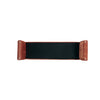 Concord Modern Glam Chenille Accent Bench in Terracotta | Banc d’appoint moderne glamour en chenille Concord, couleur terre cuite