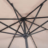 Costway 10ft Patio Solar Umbrella LED Patio Market Steel Tilt w/ Crank Outdoor Beige