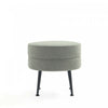 Bailey Mid-Century Modern Upholstered Accent Ottoman in Sage Green | Pouf d’appoint capitonne Bailey style milieu du siecle en vert sauge