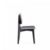 Versailles Industry Chic Wood Dining Chair in Black and Natural - Set of 4 | Chaise de salle a manger en bois style industriel Versailles en noir et naturel - Lot de 4