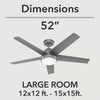 Skyflow Ceiling Fan with Light Fixture - Grey | Ventilateur de plafond Skyflow avec luminaire - Gris