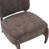 Coco Modern Lounge Chair with Solid Wood Frame and Durable Upholstery, Brown | Coco Fauteuil de Salon Moderne avec Cadre en Bois Massif et Revetement Durable, Brun