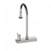 4 Function Pivoting Waterfall Pull-Down Kitchen Faucet with Power Wash. Brushed Nickel-FCWRMBND1 Laundry Combo | Robinet de cuisine cascade pivotant a 4 fonctions avec mode de nettoyage puissant. Nickel brosse-FCWRMBND1