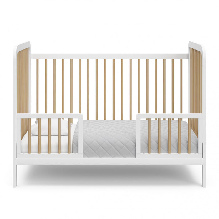 Storkcraft Pasadena 3-in-1 Convertible Crib - White/Driftwood