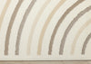 Forte Cream Beige Brown Curvy Lines Area Rug - 5'3" x 7'5"|Carpette Forte crème, beige et brune à motif de lignes courbées - 5 pi 3 po x 7 pi 5 po