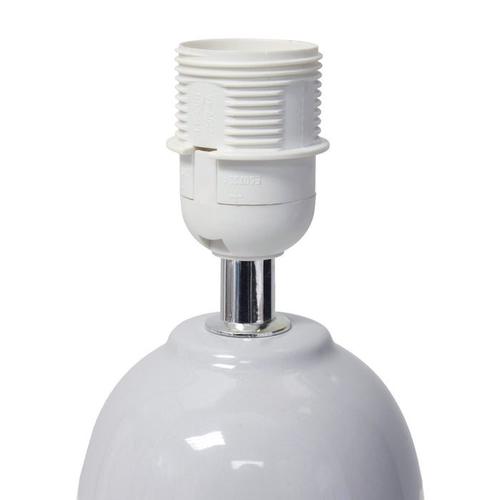 Zeke Ceramic Table Lamp, Gray, 13.25\"H