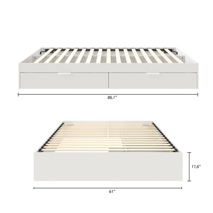 Hunter 2-Drawer Storage Bed Queen Bed
