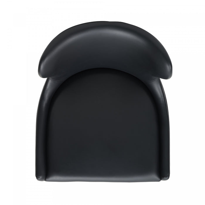 Blair Modern Wood Upholstered Counter Stool in Black