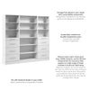 Bestar Florence 85" Modular Reach-In/Walk-In Closet System with Storage - White|Système de garde-robe et pièce-penderie modulaire Florence de Bestar de 85 po avec rangement - blanc
