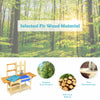 Costway Kid's Wooden Mud Kitchen Pretend Cook Playset Toy For Children