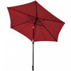 Costway 10Ft Outdoor Market Patio Table Umbrella Push Button Tilt Crank Lift Burgundy