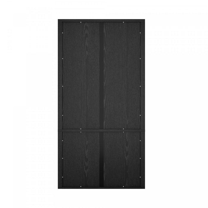 Rivington Modern 40\" Bookcase Cabinet in Black - Set of 2