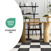 Covington Black White Checkered Pattern Rug, 7'10" x 10'6" Indoor Area Rug | Tapis Covington a Carreaux Noir et Blanc, 7'10" x 10'6"