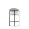 Augusta Modern Metal Upholstered Counter Stool in Light Gray | Tabouret de comptoir moderne Augusta en metal et tissu, gris clair