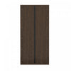 Rivington Modern 38" Bookcase Cabinet in Walnut - Set of 2 | Armoire bibliotheque moderne Rivington 38" en noyer - Lot de 2