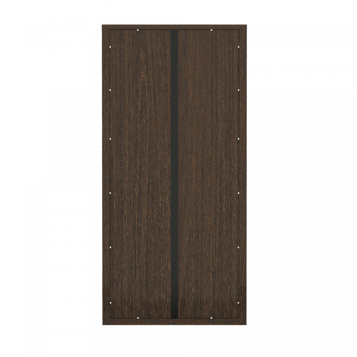 Rivington Modern 38\" Bookcase Cabinet in Walnut - Set of 2