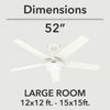 Skyflow Ceiling Fan with Light Fixture - White | Ventilateur de plafond Skyflow avec luminaire - Blanc