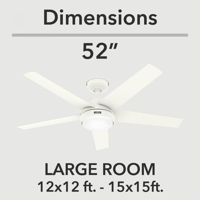 Skyflow Ceiling Fan with Light Fixture - White